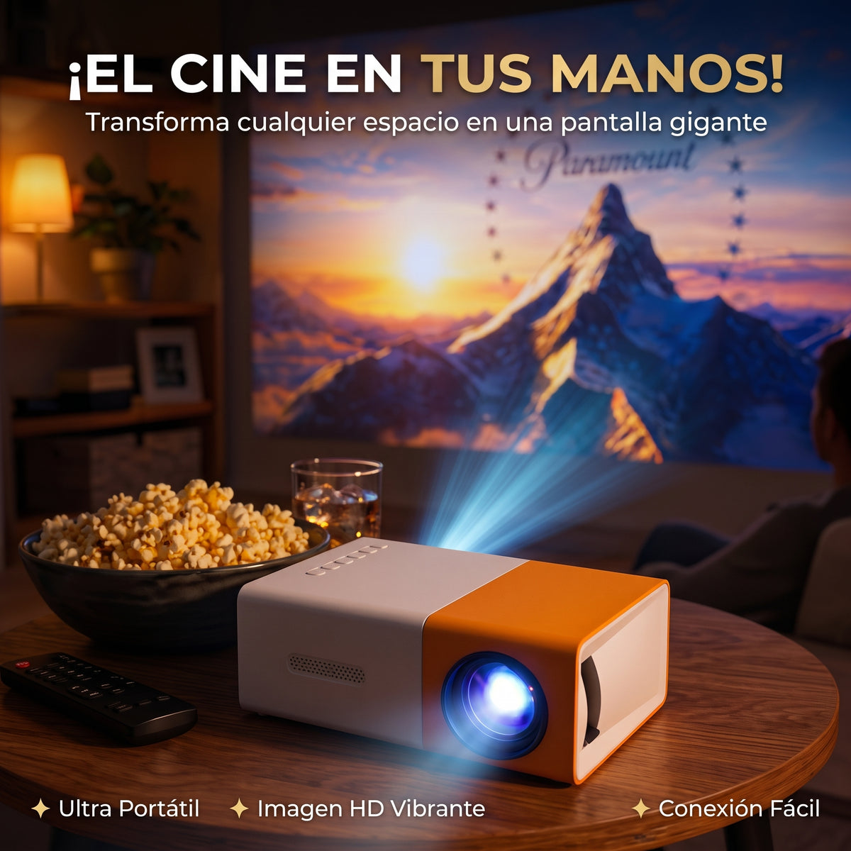 MINI PROYECTOR LED NUEVO YG 300